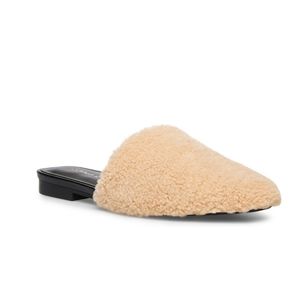 Madden Girl Tania-F Plush Faux-Fur Slip-On Flats